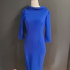 Lauren byrnes pin up dress blue